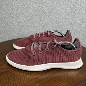 Allbirds Tree Runners Shoes Womens Size‎ 8 Red White Low Top Trainer Sneakers